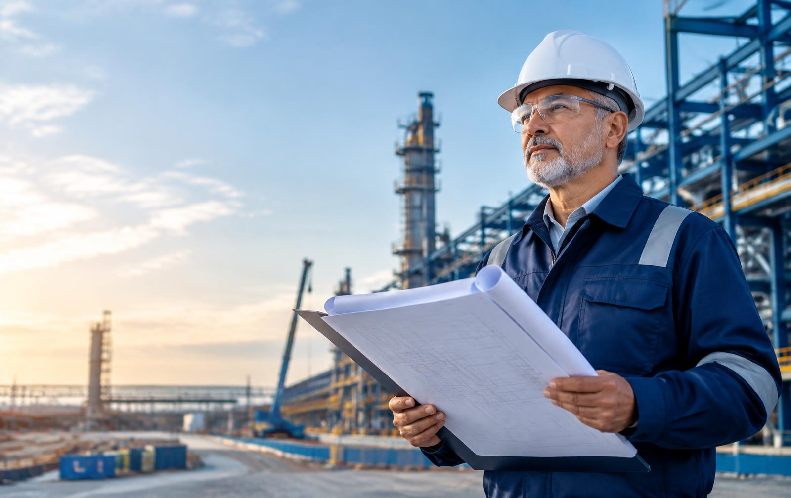 Engenheiro da TNR analisando um projeto